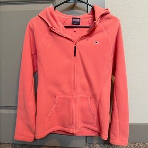 Vineyard Vines Salmon Fleece Zip-Up